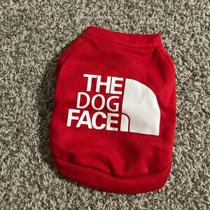 Red small dog sweater